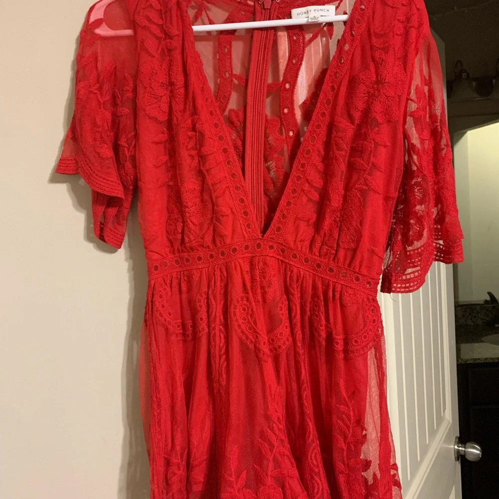 Red romper - Picture 2 of 2